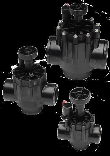 Offering the same glass-filled cap and body construction as the 250/260 Series, these valves are also rated up to 150 psi.