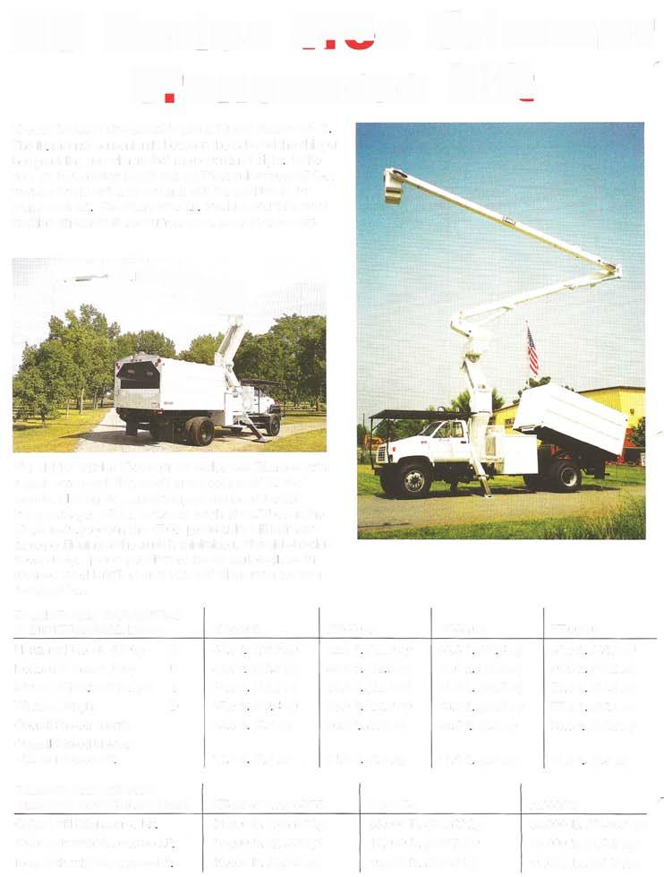 XT Series Tree Trimmer Transverse Lift The XT Series is also available with a 10 foot Transverse The lift mounts conveniently between the cab and the chipper box providing you with 10 feet more