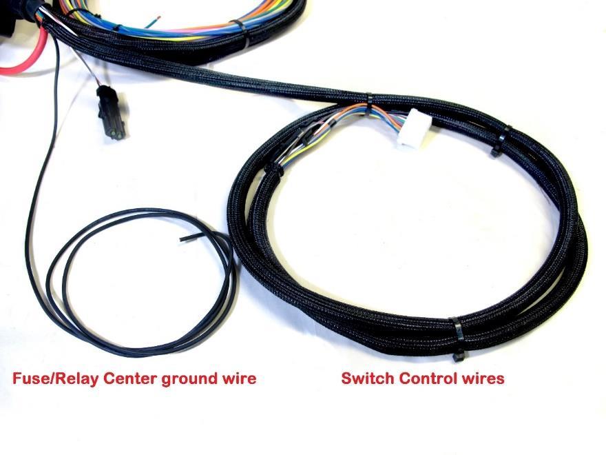 Step 11: Route the Switch Panel Wires to the Switch Control Wires coming from your Trail Rocker Fuse/Relay Center*.