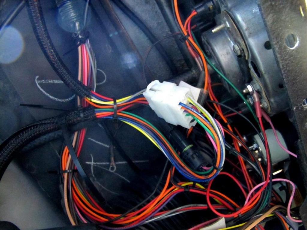Use zip-ties to secure the wires up under the dash and out of the way.