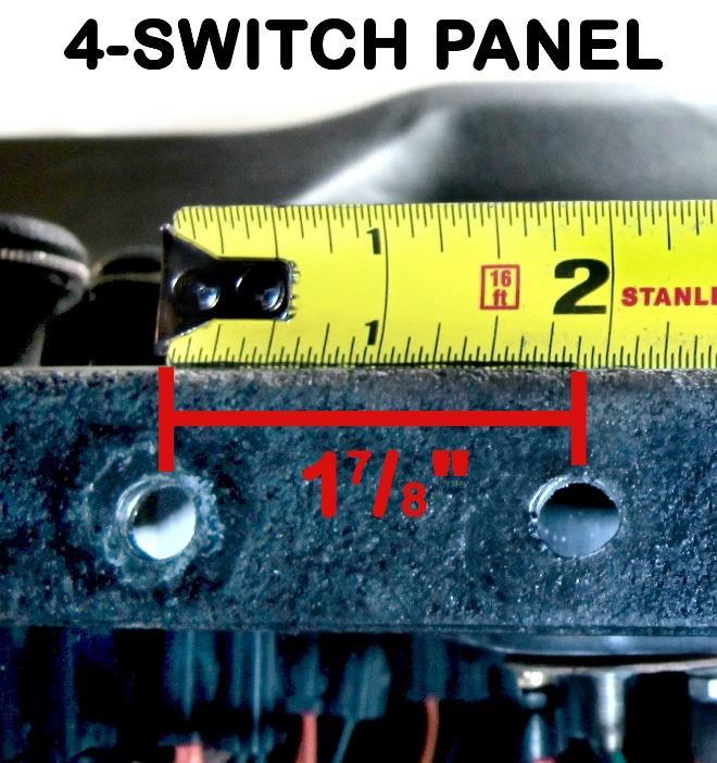 Use a ¼ drill bit to create (2) ¼ holes.