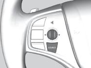 Steering Wheel Controls AUDIO AND CONNECTIVITY Operate certain functions of the audio system using the steering wheel controls. SOURCE : Cycle through available audio modes.