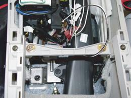 Bulk of harness will reside under center console. 3. Locate power. Fig. G1 i.