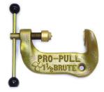 The shaft end of the puller has a recess to capture and hold the propeller shaft in the center. The offset design of the pivot pins keep the hook of the tool on the propeller hub.