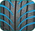 the tire's contact with the road surface and delivers outstanding traction and control in all winter driving conditions Special winter tread compound offers performance driving Studdable V-shaped
