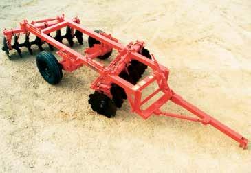 22 or 24 notched blades are 42 SERIES Tufline 42 Series Offset disc harrows are rugged implements constructed of 6 x 4 heavy wall steel tubing.