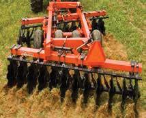42 SERIES Offset Disc Harrows 6 8-13 6 9 Spacing Models Designed for 60 to 120 horsepower tractors 6 x 4 Main frame and 6 x 4 gang beams 1 1/2 RC Steel axles, triple sealed ball bearings Depth