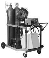 Universal Carrying Cart and Cylinder Rack #42 934 Accommodates Invision 354MP only, plus gas cylinder up to 56 in (142.2 cm) high mea sur ing 6 to 9 in (15.2 to 22.