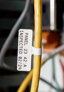 Wire & Cable Materials Polypropylene Flags (-425, -8425) llow more legible information on data cables and smaller diameter wires. Permits you to handle and view labels without touching the wires.