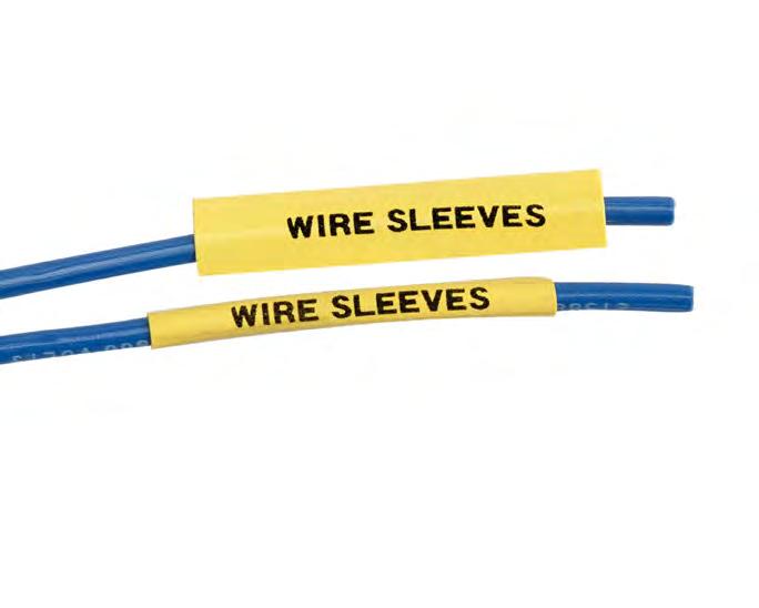 Wire & Cable Materials PermaSleeve PSPT Wire Marking Sleeves (-342) These heat-shrink sleeves are the ultimate in marker durability, permanence and aesthetic appearance.