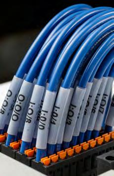Wire & Cable Materials Self-Laminating Vinyl Wire & Cable Markers (-427) Feature a clear, non printable area that wraps around wires and cables to serve as an overlaminate.