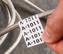 Wire & Cable Materials Vinyl & Nylon Cloth Wire & Cable Labels (-498, -499) -498 Repositionable Vinyl Cloth - Durable material with special adhesive stays put, but marker can be removed and reapplied