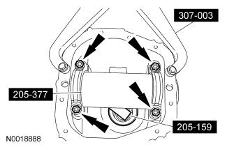 8 4010 Rear axle housing outer (front) pinion bearing 9 205-111 Adapter for 205-S127 5. NOTE: This step duplicates drive pinion bearing preload. Tighten the Adapter to the specified rotational torque.