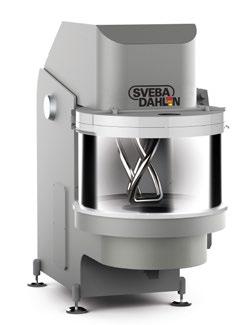 The bowl transmission guarantees constant rpm to improve the quality of the dough.