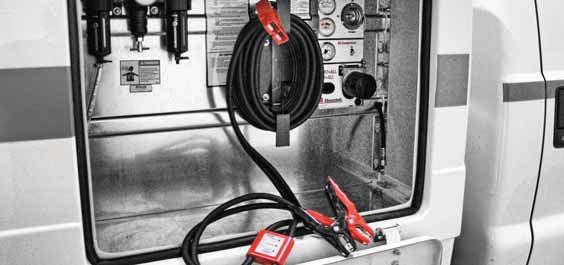 900 SERIES START ALL UNITS 12 & 12/24 Volt Built-In Jump Start Units 12 & 12/24V JUMP STARTING WITH AIR & AC 11-923AC 3 IN 1 21" WITH A CONTROL PANEL DESIGNED TO INTEGRATE INTO A SERVICE BODY, THESE