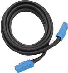 ga. duplex welding cable 12-501 5' blue plug to terminal cable, 2 ga. duplex welding cable 12-601 5' red plug to terminal cable, 1/0 ga.