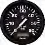 inboard, I/O & outboard engines Not Required 4" 860-32807 Ammeter 60-0 - 60 Indicates electrical charge / discharge rate Not Required 2" 860-12822 Clock Quartz analog Not Required 2" 860-12825