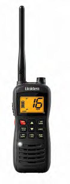 HANDHELD VHF MARINE RADIOS FEATURES JIS8 Submersible Exceeds JIS7 Standards for Water Submersion (Can be submerged in up to 5 ft.