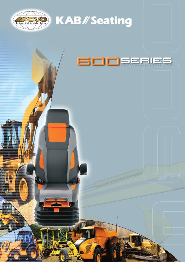 The new 600 Series from KAB Seating provides all round solutions for Construction vehicle OEM s and Plant and Equipment Operators in the field.