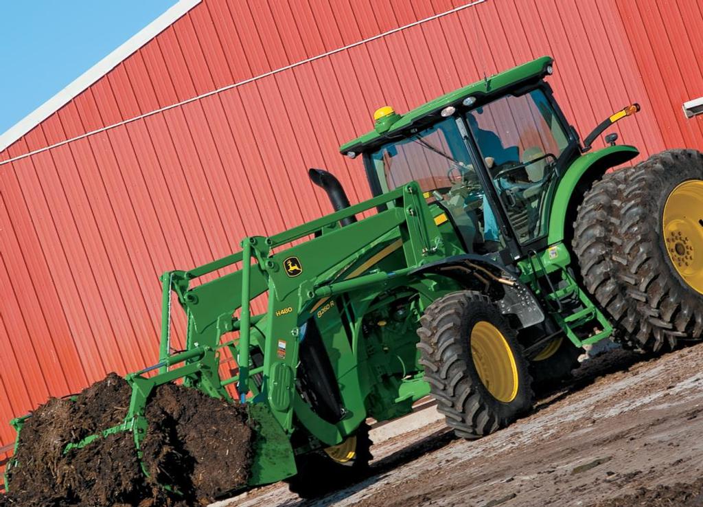The H480 is built with the added strength befitting the largest loader in our ag lineup, with mounting frames that are integrated into the tractor frame for a durable