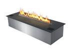 Extra large fuel tank for extend burning time on one refill Traditional-look fireplace without smell, smoke and ash