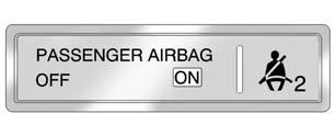 5-14 Instruments and Controls The airbag readiness light comes on for several seconds when the vehicle is started. If the light does not come on then, have it fixed immediately.