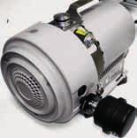 The exhaust/muffler filter provides the majority of the actual noise reduction. 2. An optional silencer can be connected to the exhaust of the pump as well.