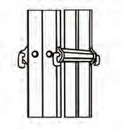 From its stored position, unlock hinge (as indicated in figures A-4 & A-5) and rotate to