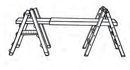This is the first of two trestles needed for the scaffolding function (see figure F-2). 3.