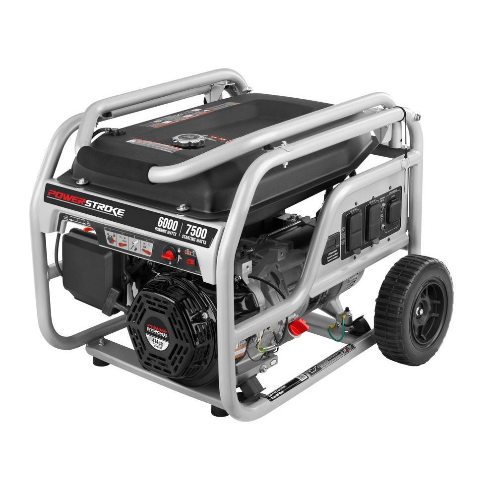 PowerStroke PS906025A 6,000 Watt, electric start, gas Powered Portable Generator. $1,677.00 delivered and set up ready to use.