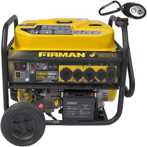 Firman P08003 Performance series 8,000 watt, electric start Portable Generator with RV plug and wireless remote - $1,842.00 delivered and set up ready to use.