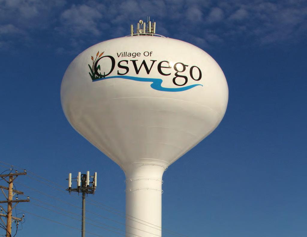 Water Distribution Committee 2015 Tank Photo Contest Winner Village of Oswego This 1,500,000 gallon water tower is located in the Ogden Falls