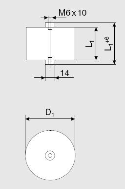 mm L: 16 mm Diameter (mm) D 1-0.5 +1 D 2-0.