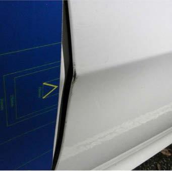 Body Panels Panels (Doors, Sills, including Side Doors, Wings, Bootlid, Bonnet, Roof) Chipped <8mm in diametre as long as there are no more than four on any panel, six per door edge and eight on any