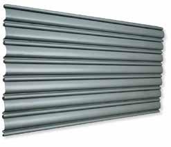 steel, aluminum and stainless steel are available