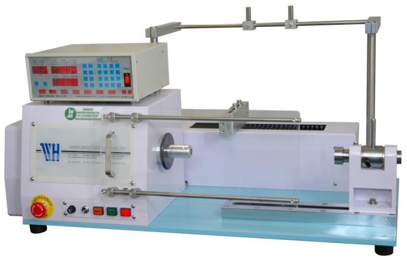 Ltd Heavy duty versatile single spindle coil winding machine WH 751. Specification Program Control Traverse - Application Package Accessories Wire size Max pitch Bobbin dia.