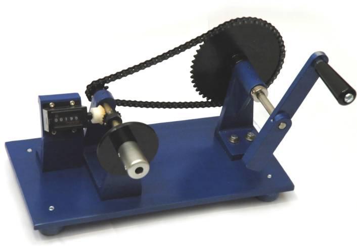 Specification Ltd WH 737 Single spindle hand winder. Program Simple mechanical counter, push button to reset.