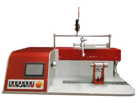 Ltd E-300 WINDING MACHINE DESCRIPTION Small-sized bench Winding Machine. Equipped with: - Traverse head Sturdy base Tailstock - with security lock, Guider system & Safety shielded foot pedal.