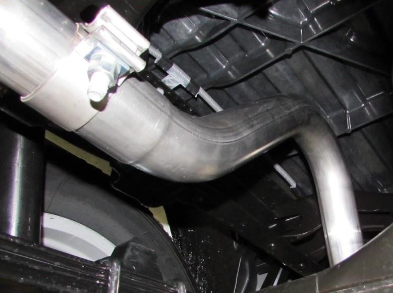 Check your exhaust system for proper clearance under the vehicle and also for tip alignment. Figure 5 6. Once position has been determined to be correct, tighten the flange hardware to 18-22 ft. lbs.