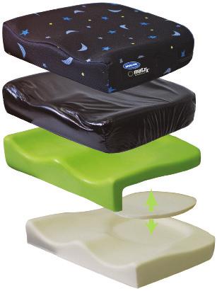 Interface PS Pediatric Cushion Width: 10" - 14" Depth: *10", 12", 14", 16" * available for 10" W cushions only Weight Capacity: 150 lb.