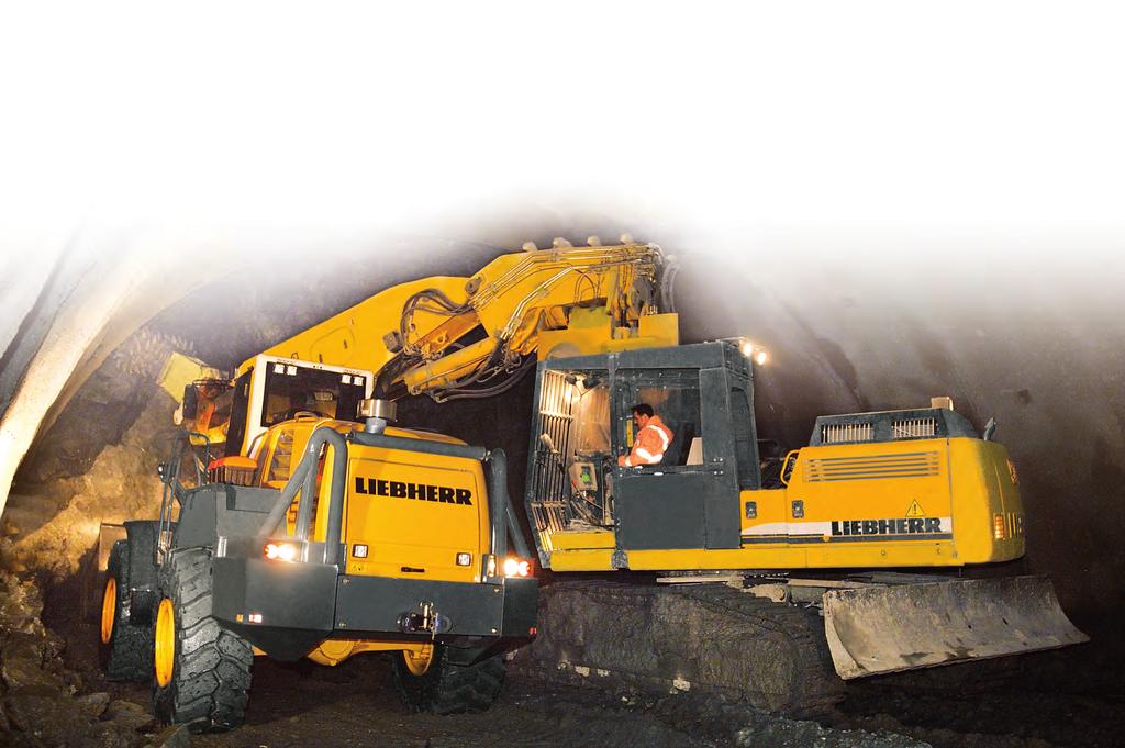 2 Wheel Loaders Liebherr tunnel wheel loaders are specially designed for use in tunnel applications.