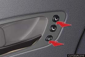Topic Before Driving Driving and Seat Position Memory System (If Equipped) The seats can be returned to a previously set position by simply pressing a button.
