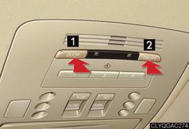 Topic 5 Driving Comfort Interior Lights Compass 1 Door position ON/OFF ON/OFF Entering and