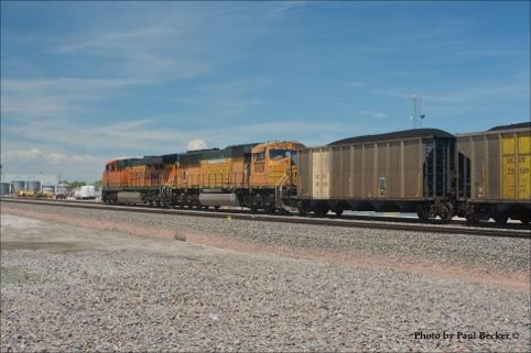 Next, we dropped just south of town to South Morrill, NE where UP has a yard with a number of tracks for coal trains and