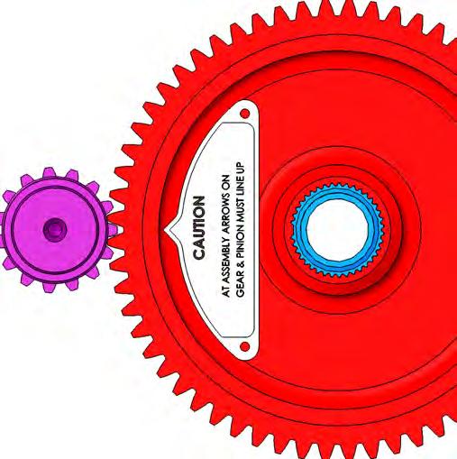 Non-Circular Gearing FASTENERS Missing Tooth in Liftwheel Spline Missing Tooth Space in Liftwheel Gear Spline Models A thru H-2 tighten motor housing screws (627-08) to where they have a minimum