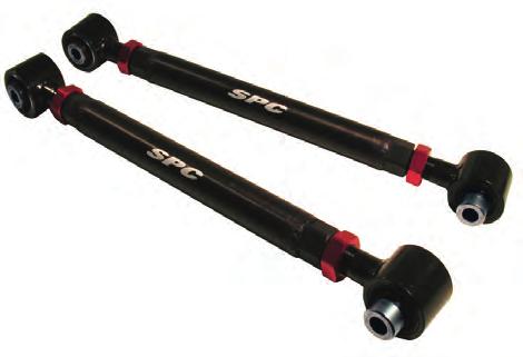 your driving style or track conditions. Made of 6061 aluminum, these light weight, high strength arms look great with a black anodized finish. Front Adjustment range: Camber ±2.0 Caster ±1.