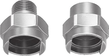 Key feature overview for standard QuickJet nozzle bodies: Threaded QuickJet bodies readily adapt to most manifold and header installations.
