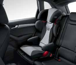 Suitable for small children weighing up to 13 kg (approx. 12 months). 2 Audi child seat Can be used facing the front or rear.