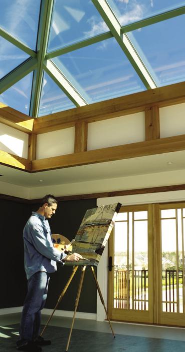 ARCHITECTURAL SERIES SKYLIGHTS PYRAMID SYSTEMS Minimize framing and maximize daylight with this lightweight system providing spans of up to 6'6" with pitches of 5, 7, and 12 on 12.