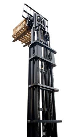 - Mast reach damping system - Primary & secondary lift cylinder damping system - Tilting carriage system for increased stability - Advanced height indicator and pre-selections (ptional) 360 STEERING